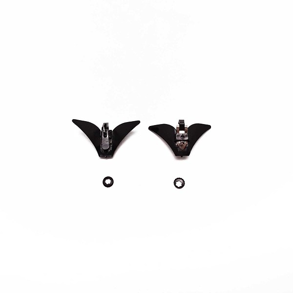 

PandaHall Iron Tie Clips, with Plastic Fixed Collar, Black, 30x54x19mm Iron Others Black