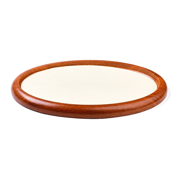 Oval Wood Pesentation Jewelry Display Tray