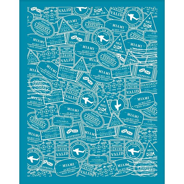 

PandaHall Silk Screen Printing Stencil, for Painting on Wood, DIY Decoration T-Shirt Fabric, Stamp Pattern, 100x127mm Nylon Others Cyan