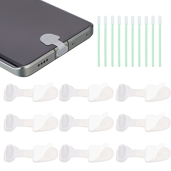 10 pz tappi antipolvere in silicone per cellulari-image-DIY-SC0033-83B-it
