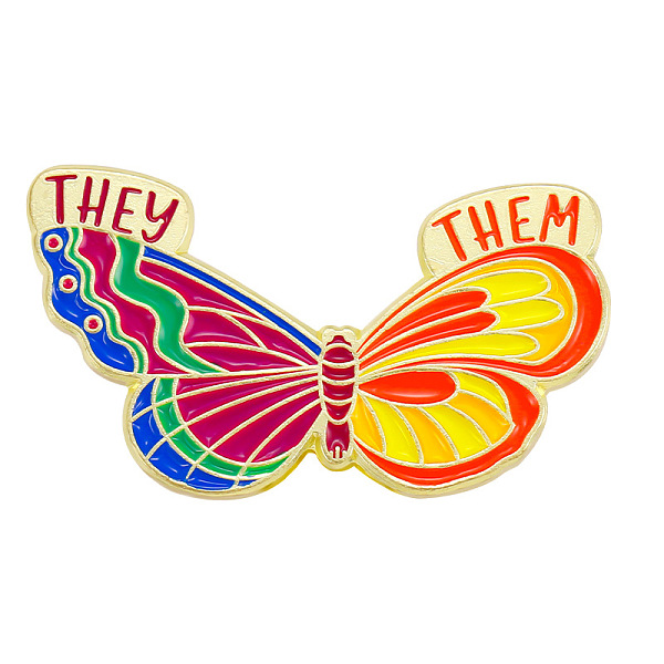 

PandaHall Spring Theme Alloy Brooches, Enamel Butterfly Lapel Pin, for Backpack Clothes, Golden, Cerise, 17x29mm Alloy+Enamel Red