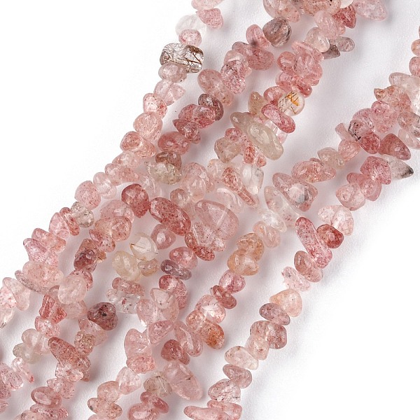 

PandaHall Natural Strawberry Quartz Beads Strands, Chip, 1.5~4.5x3~13x2.5~8mm, Hole: 0.6mm, 30.94~31.97 inch(78.6~81.2cm) Strawberry Quartz...