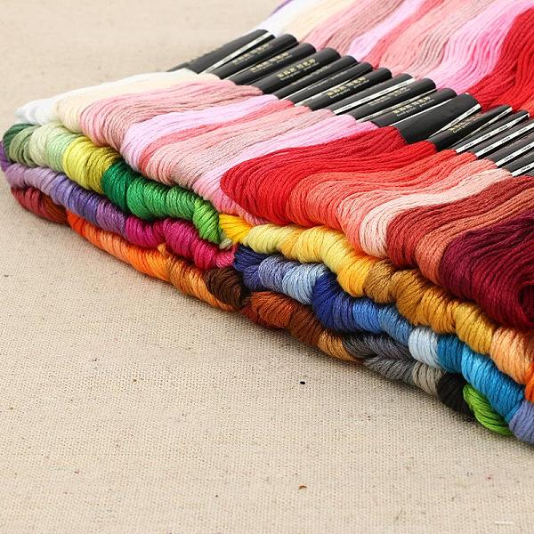 

PandaHall Embroidery Starter Kit, Cross Stitch Tool, 150 Colors Embroidery Threads, 1 Bag Neddles, 2PCS Thread Winding Boards, Mixed Color..., Multicolor