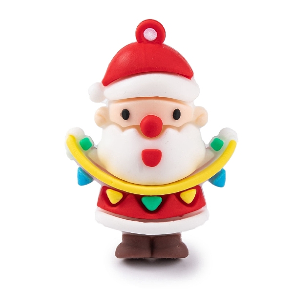 

PandaHall PVC Plastic Pendants, Christmas Theme, Santa Claus, 53x38.5x20mm, Hole: 3.5mm PVC Santa Claus Red