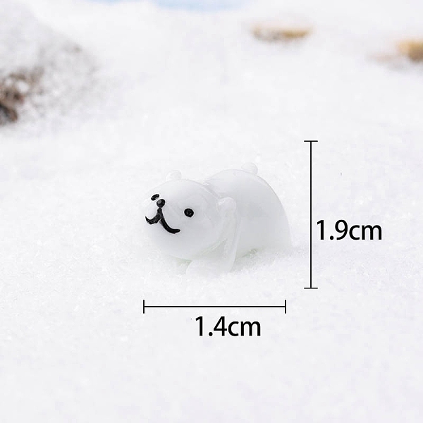 

PandaHall Resin Display Decoration, Polar Bear, White, 14x19mm Resin Bear White