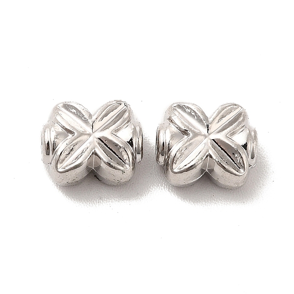 

PandaHall Alloy Beads, Long-Lasting Plated, Cadmium Free & Lead Free, Irregular Shape, Platinum, 6.5x7x4mm, Hole: 1.5mm Alloy Cross