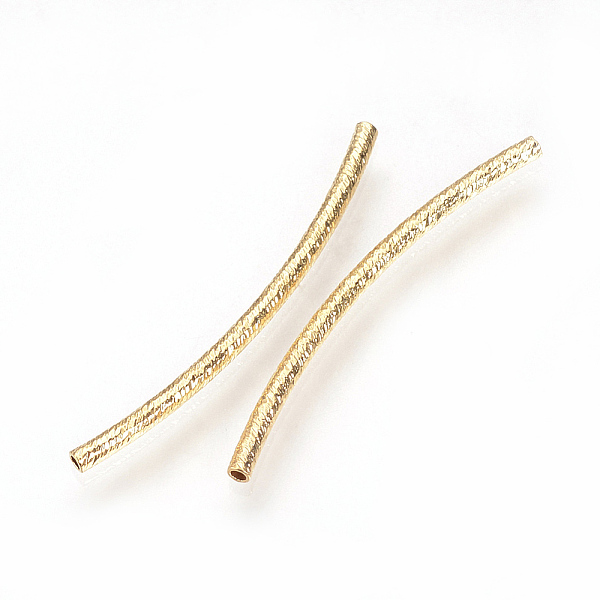 

PandaHall Brass Tube Beads, Real 18K Gold Plated, 29x1.5mm, Hole: 1mm Brass Tube