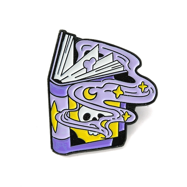 

PandaHall Zinc Alloy Brooches, Enamel Pins, Black, Book, 30.5x27.5x1.5mm Alloy Book