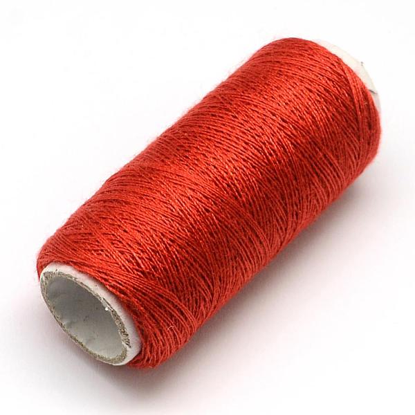 

PandaHall 402 Polyester Sewing Thread Cords for Cloth or DIY Craft, Red, 0.1mm, about 120m/roll, 10rolls/bag Polyester Red