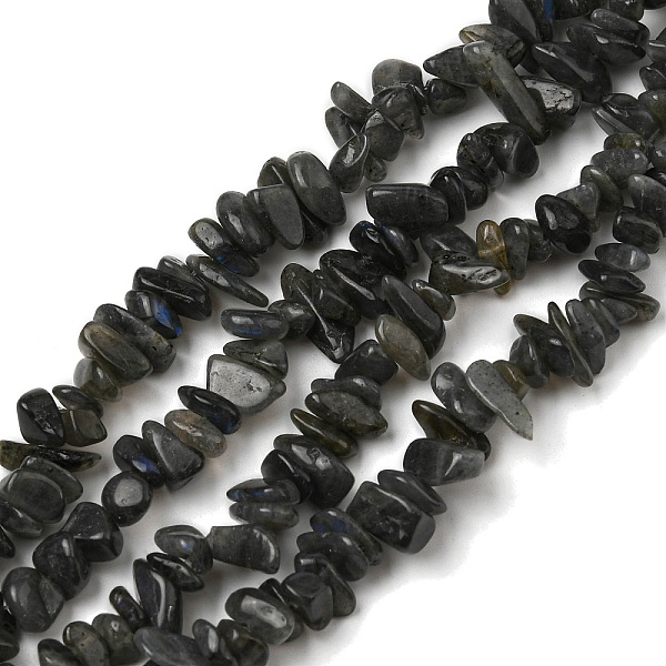 

PandaHall Natural Labradorite Chip Bead Strands, 5~8x5~8mm, Hole: 1mm, about 31.5 inch Labradorite Chip