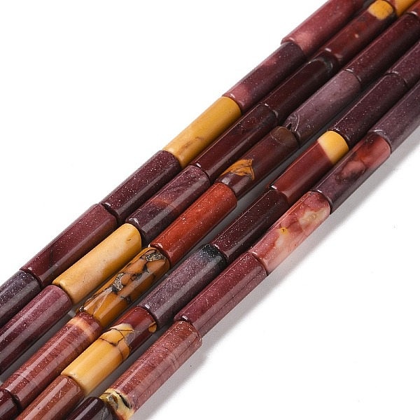 

PandaHall Natural Mookaite Beads Strands, Column, 13x4mm, Hole: 1.4mm, about 28~32pcs/strand, 15.63''(39.7cm) Mookaite Column