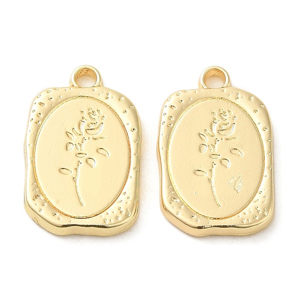 

PandaHall Alloy Pendants, Rectangle, Golden, 23x15x2.5mm, Hole: 2mm Alloy Rectangle
