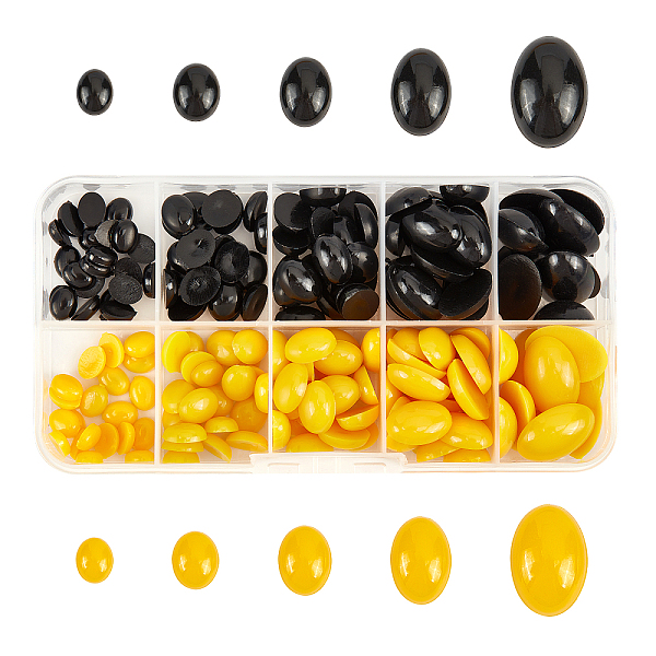 

PandaHall Resin Doll Noses Crafts Accessories, For DIY Doll Toys Making, Oval, Mixed Color, Box: 68x131x22mm Resin Oval Multicolor