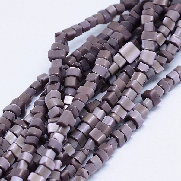 

PandaHall Cat Eye Beads Strands, Nuggets, Rosy Brown, 3~6x3~7mm, Hole: 1mm, about 252pcs/strand, 35.43 inch(90cm) Glass Nuggets Brown