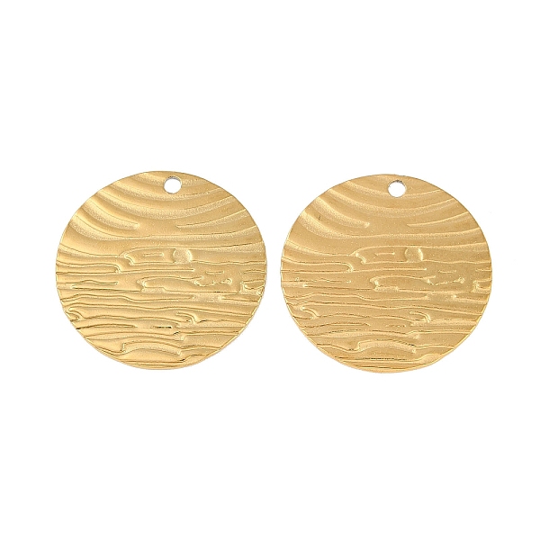 

PandaHall Ion Plating(IP) 304 Stainless Steel Pendants, Flat Round Charm, Real 18K Gold Plated, 30.5x1mm, Hole: 2.3mm 304 Stainless Steel...