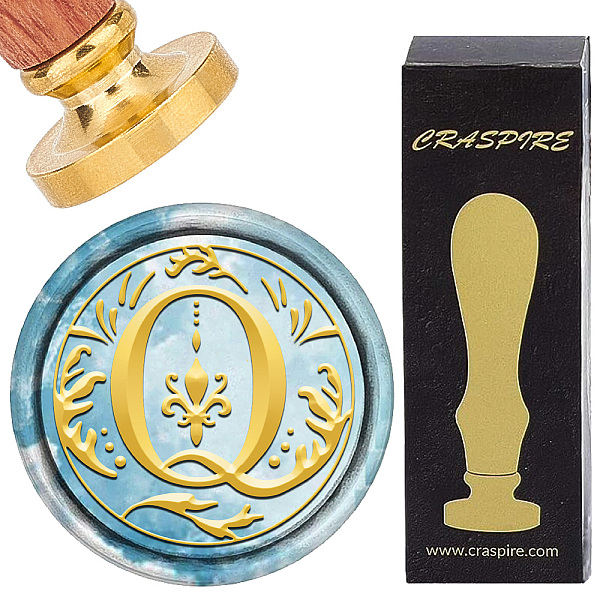 

PandaHall CRASPIRE Retro Alphabet Wax Sealing Stamp Initials Vintage 26 Letters A-Z 25mm Removable Brass Head Wood Handle for Envelopes...