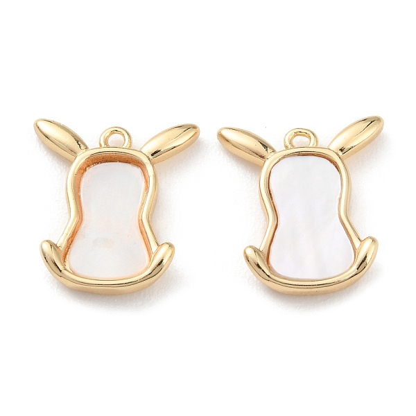 

PandaHall Rack Plating Brass Cow Head Charms with Shell, Long-Lasting Plated, Real 18K Gold Plated, 13x11.5x2mm, Hole: 1mm Shell Other...