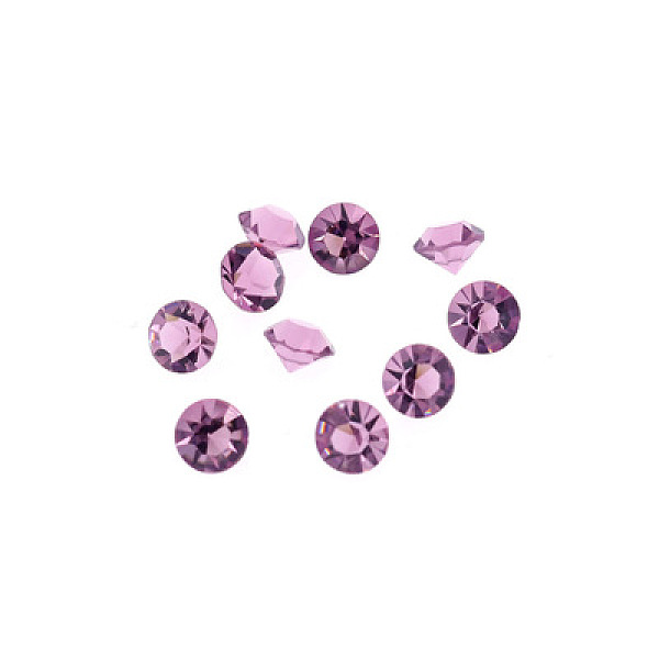 

PandaHall Glass Rhinestone Cabochons, DIY Accessories for Jewelry Pendant Making, Birthstone Color Style Rhinestone, Diamond Shape, Light..., Purple