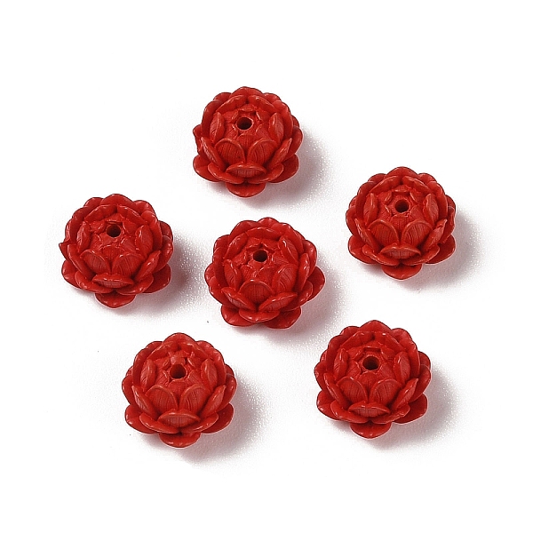 

PandaHall Synthetic Coral Beads, Dyed, Flower, FireBrick, 12.5x7.5mm, Hole: 1.4mm Synthetic Coral Flower Red