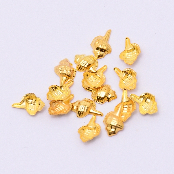 

PandaHall Alloy Cabochons, Epoxy Resin Supplies Filling Accessories, for Resin Jewelry Making, Cadmium Free & Lead Free, Conch Shape, Golden...