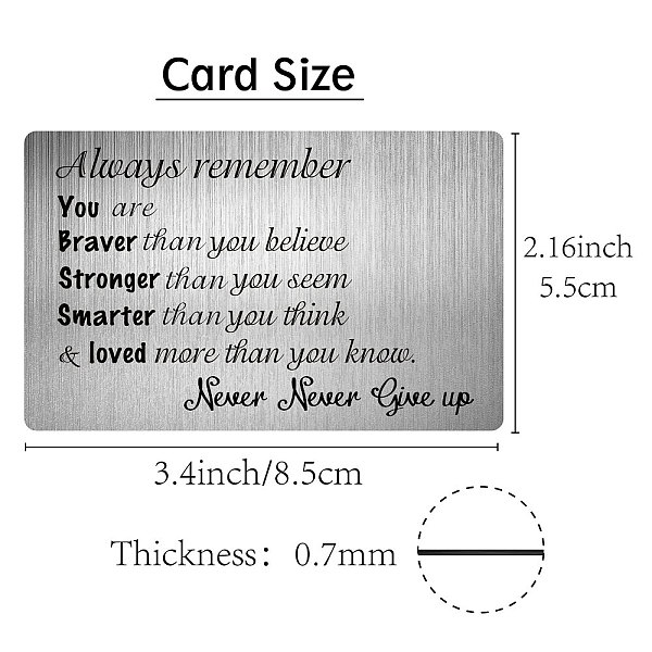Прямоугольник 201 изготовленная на заказ пустая карточка бумажника термопереноса из нержавеющей стали