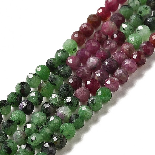 

PandaHall Natural Ruby in Zoisite Beads Strands, Faceted, Round, 3.5mm, Hole: 0.6mm, about 118pcs/strand, 15.35''(39cm) Ruby in Zoisite...