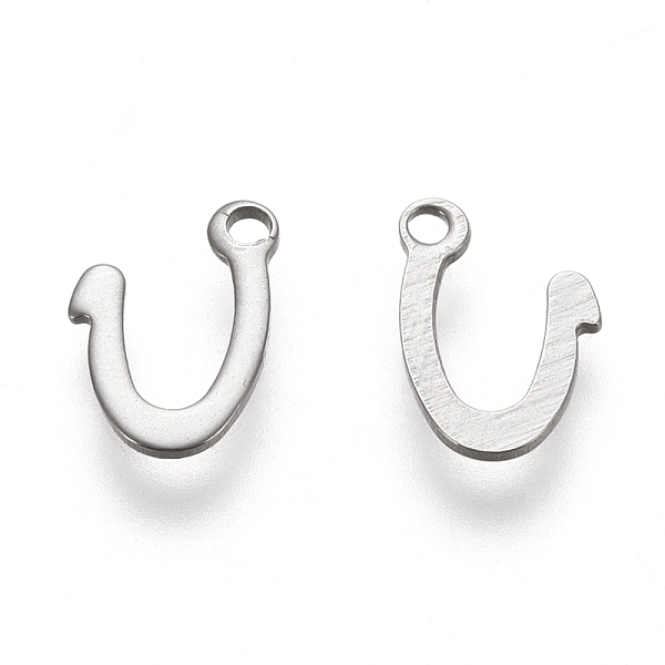 

PandaHall 304 Stainless Steel Charms, Laser Cut, Letter, Stainless Steel Color, Letter.U, 11x7.5x0.7mm, Hole: 1.5mm 304 Stainless Steel...