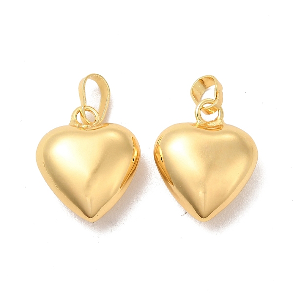 

PandaHall Eco-Friendly Rack Plating Brass Pendants, Long-Lasting Plated, Lead Free & Cadmium Free, Heart Charm, Real 18K Gold Plated...