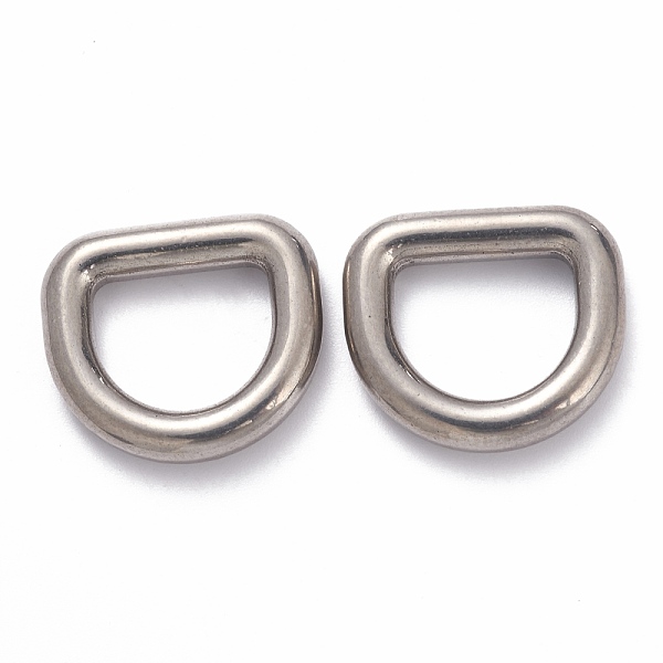 

PandaHall 304 Stainless Steel D Rings, For Webbing, Strapping Bags, Garment Accessories Findings, Stainless Steel Color, 15x17x3mm Stainless...