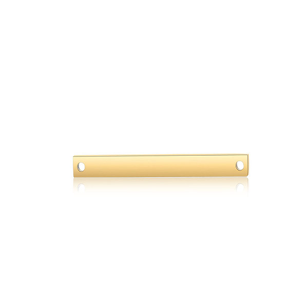 

PandaHall 201 Stainless Steel Links connectors, Rectangle, Golden, 20x3x1.7mm, Hole: 1.2mm 201 Stainless Steel Rectangle