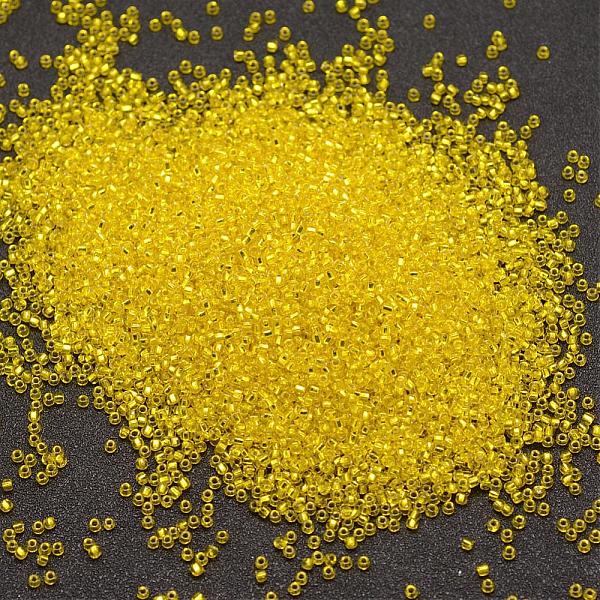 

PandaHall 12/0 Round Glass Seed Beads, Silver Lined Square Hole, Transparent Colours, Yellow, 1.8~2.0mm, Hole: 0.8mm, about 28000pcs/pound...