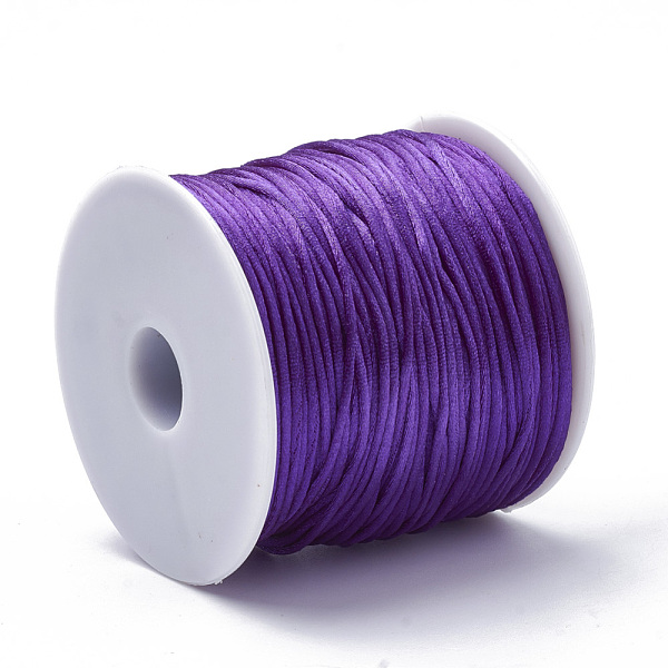 

PandaHall Nylon Thread, Mauve, 2.5mm, about 32.81 Yards(30m)/Roll Nylon Purple