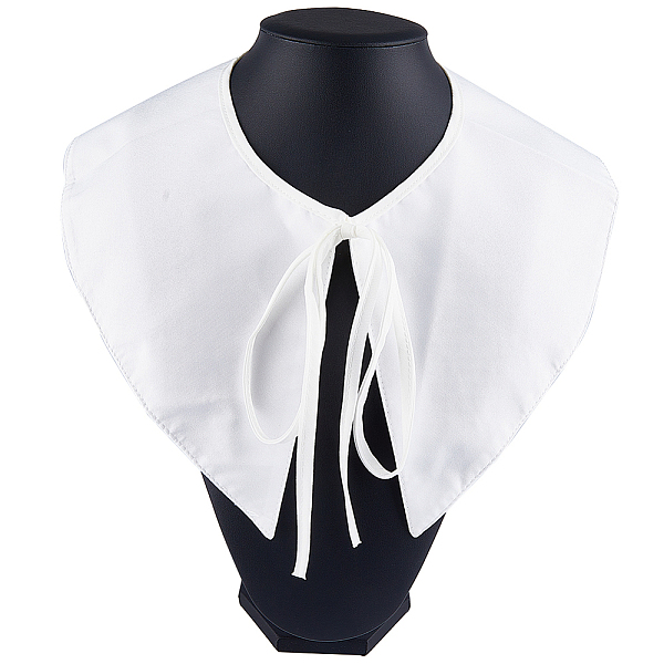 

PandaHall GORGECRAFT 1 Box Halloween Christmas Detachable Collar Mini Cape Dickey False Collars White Capes Decorative Applique Neckline...