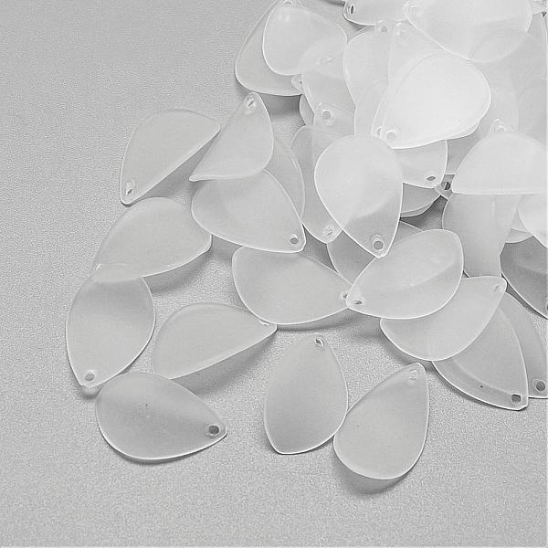 

PandaHall Transparent Acrylic Pendants, Frosted, Petal, Clear, 17.5x11.5x1.5mm, Hole: 1.5mm, about 1770pcs/500g Acrylic Flower Clear