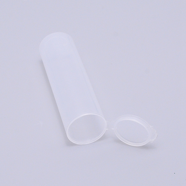 

PandaHall SUPERFINDINGS 15pcs Column Transparent Plastic Bead Containers with Lids 8.8x3.1cm Bead Sorting Container Box Case for Jewellery..., White