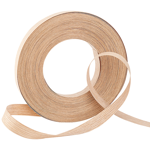 

PandaHall White Oak Wood Edge Banding, Flexible Veneer Edging, for Cabinet Repairs, Furniture Restoration, Moccasin, 15x0.4mm, 50m/roll Wood..., Orange