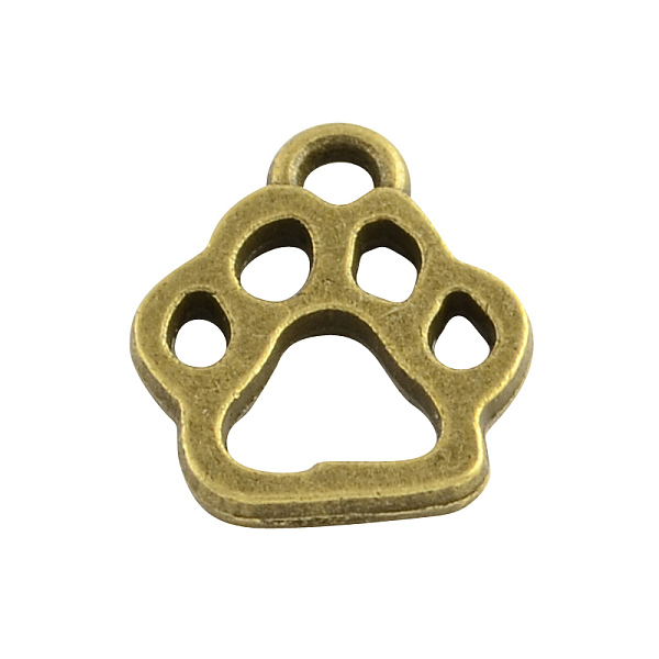 

PandaHall Tibetan Style Alloy Dog Paw Prints Pendants, Cadmium Free & Nickel Free & Lead Free, Antique Bronze, 19x17x1.5mm, Hole: 2mm, about...