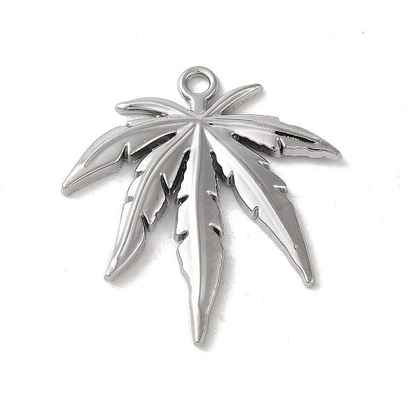 

PandaHall Alloy Pendant, Leaf, Platinum, 44.5x40.5x3.5mm, Hole: 2.5mm Alloy Leaf