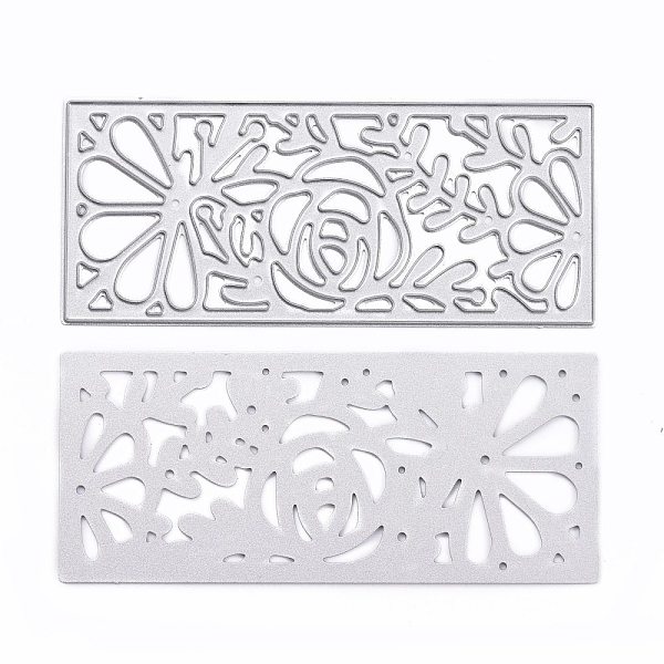 

PandaHall Carbon Steel Cutting Dies Stencils, for DIY Scrapbooking/Photo Album, Decorative Embossing DIY Paper Card, Flower Pattern, 88x38mm...