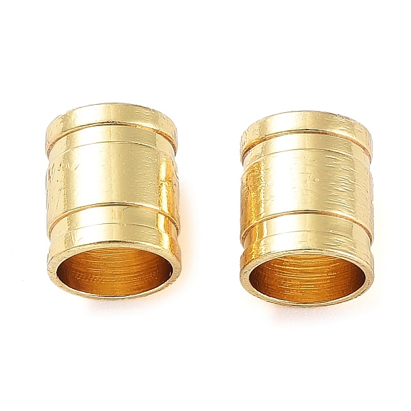 

PandaHall 304 Stainless Steel Cord End Caps, Column, Golden, 7x6mm, Hole: 5mm 304 Stainless Steel