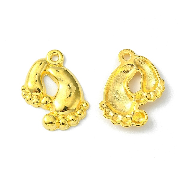 

PandaHall Tibetan Style Alloy Pendants, Cadmium Free & Lead Free, Foot, Golden, 20x17x3mm, Hole: 1.5mm Alloy Body