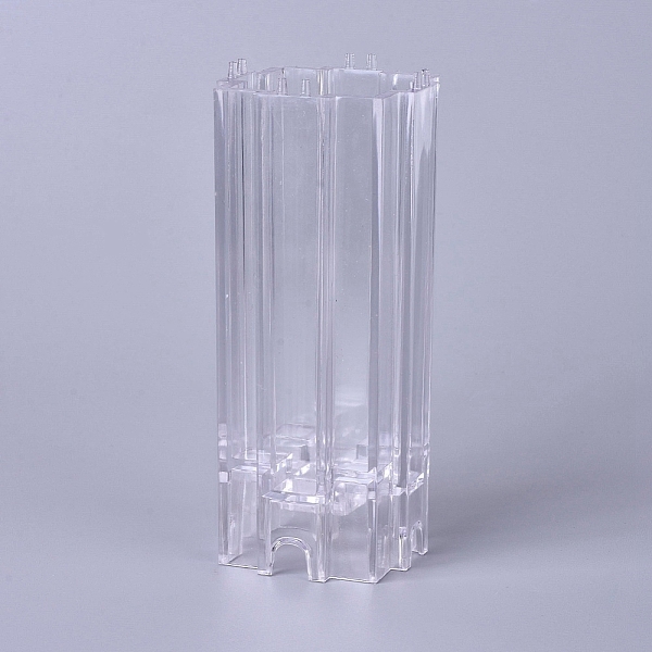 

PandaHall Transparent Plastic Candle Molds, for Candle Making, Pillar Shape, Clear, 52x52x125mm, Inner Diameter: 45x45x105mm Plastic Clear