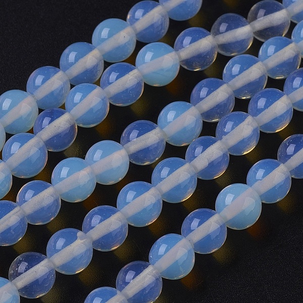 

PandaHall Opalite Beads Strands, Round, 8mm, Hole: 1mm, about 50pcs/strand, 14.76 inch Opalite Round