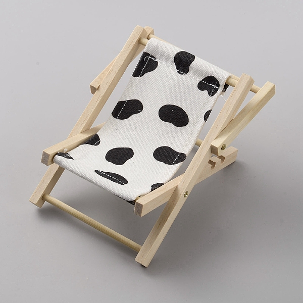 Polyester  Wood Mini Chair Shape Cell Phone Stand