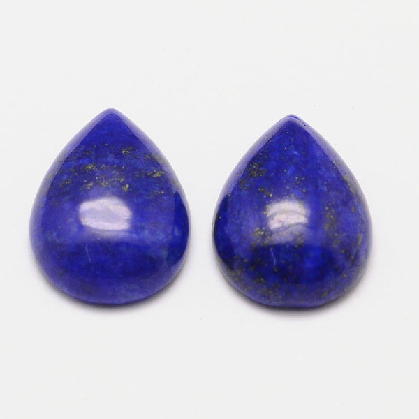 

PandaHall Dyed Teardrop Natural Lapis Lazuli Cabochons, 18x13x6mm Lapis Lazuli Teardrop Blue