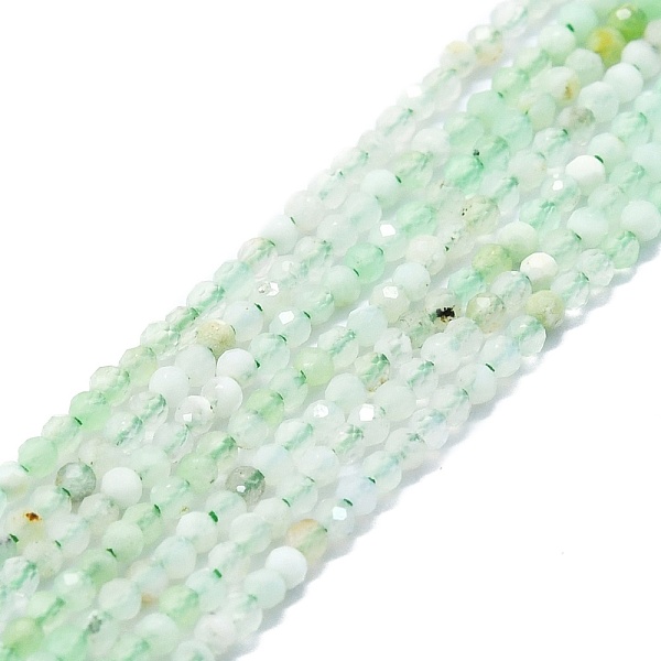 

PandaHall Natural Chrysoprase Beads Strands, Faceted, Round, 2mm, Hole: 0.5mm, about 215pcs/strand, 15.16''~15.55''(38.5~39.5cm) Chrysoprase...