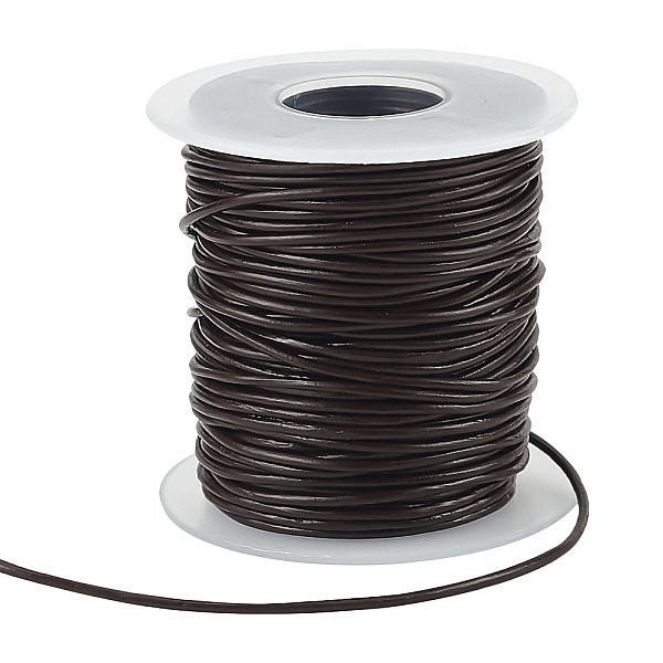 

PandaHall BENECREAT 50 Yards Cowhide Leather Jewelry Cord, Jewelry DIY Making Material, with Spool, Camel, 1.5mm Cowhide Brown