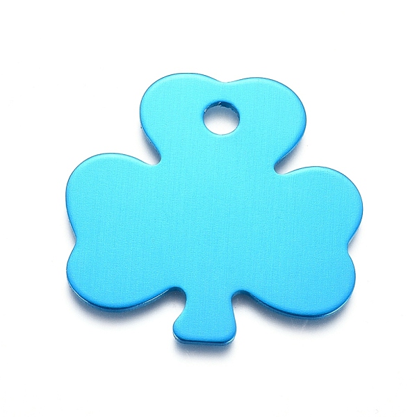 

PandaHall Aluminum Irish Pendants, Stamping Blank Tag, Clover, Mixed Color, 32.5x32.5x1mm, Hole: 4mm Aluminum Clover Multicolor