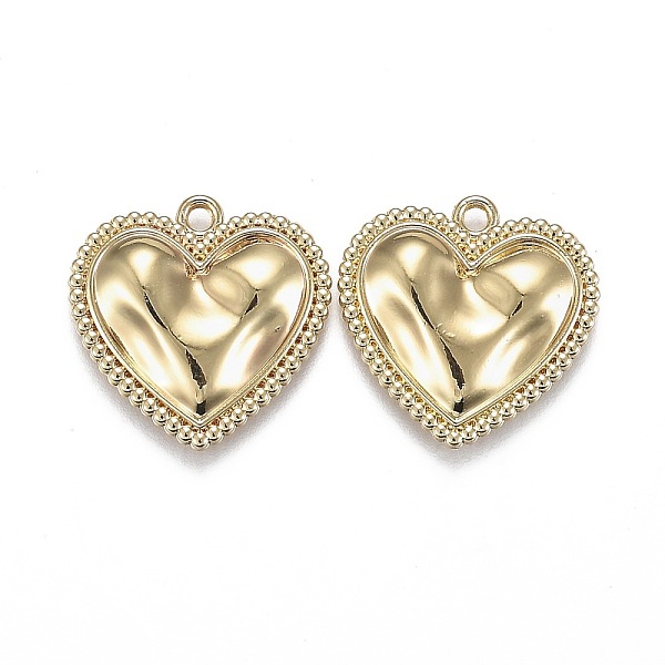 

PandaHall Alloy Jewelry Pendants, Heart, Light Gold, 20.5x21x3.5mm, Hole: 1.8mm Alloy Heart