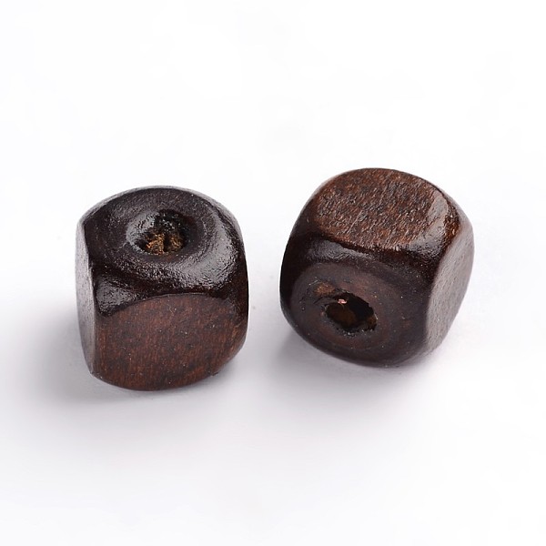 

PandaHall Dyed Natural Wood Beads, Cube, Nice for Children's Day Necklace Making, Lead Free, Coconut Brown, 10mm Wood Cube